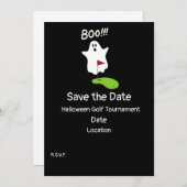 ゴルフハロウィンデーと幽霊保存日  招待状 (正面/裏面)