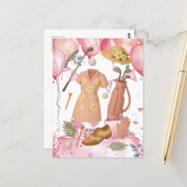 ゴルフハワイアンをテーマにしたレディーウーマンゴルファー大会 ポストカード