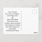 ゴルフハワイアンをテーマにしたレディーウーマンゴルファー大会 ポストカード (裏面)