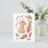 ゴルフハワイアンをテーマにしたレディーウーマンゴルファー大会 ポストカード (スタンド正面)