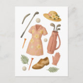 ゴルフハワイアンをテーマにしたレディーウーマンゴルファー大会 ポストカード (正面)