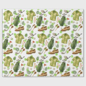 ゴルフハワイアンスタイル及びゴルファー用バッグ ラッピングペーパー (フラット)