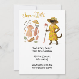 ゴルフハワイアン女子ゴルファーAT THE GREEN 招待状