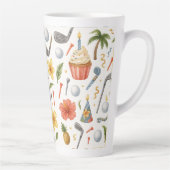 ゴルフハワイハワイアンギフト誕生日 カフェラテマグ (右)