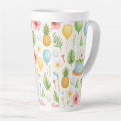 ゴルフハワイハワイアンギフト誕生日 カフェラテマグ (右アングル)