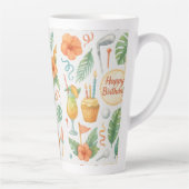 ゴルフハワイハワイアンギフト誕生日 カフェラテマグ (右)