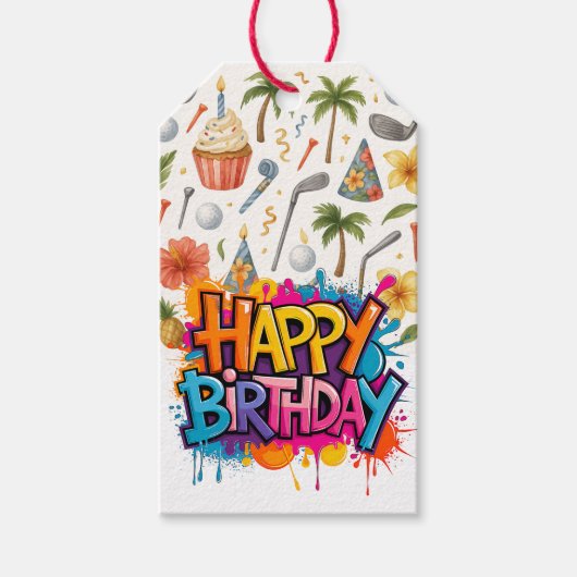 ゴルフハワイハワイアンパーティー ギフトタグ (正面)