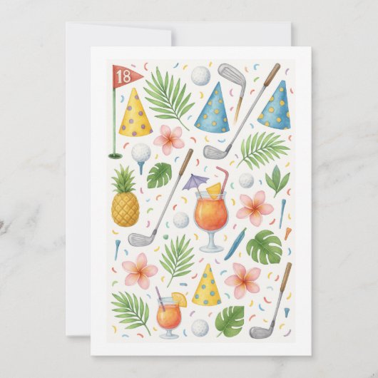 ゴルフハワイハワイアンパーティー 招待状 (正面)