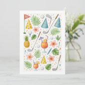 ゴルフハワイハワイアンパーティー 招待状 (スタンド正面)