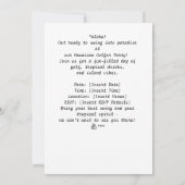 ゴルフハワイハワイアンパーティー 招待状 (裏面)