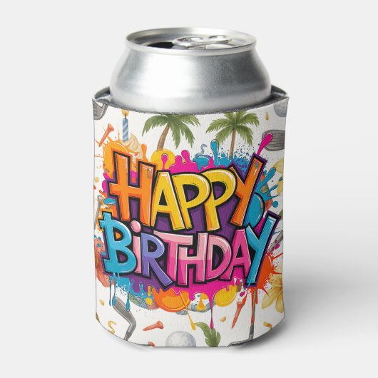 ゴルフハワイハワイアンパーティー 缶クーラー (缶正面)