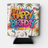 ゴルフハワイハワイアンパーティー 缶クーラー (正面)