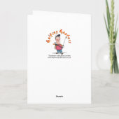 ゴルフバおもしろいースデーカード カード (裏面)