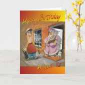 ゴルフバおもしろいースデーカード カード (黄色い花)