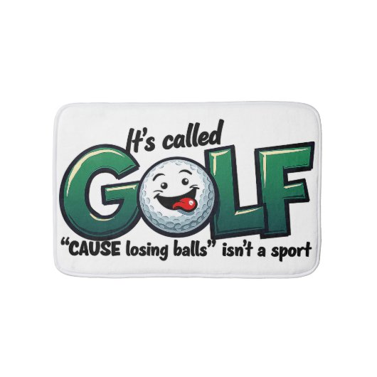 ゴルフバスルームおもしろいデコール バスマット (正面)