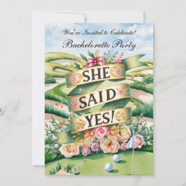 ゴルフバチェロレッテオンゴルフコース 招待状