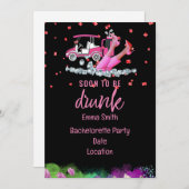 ゴルフバチェロレッテ女子ゴルファーピンクテーマ 招待状 (正面/裏面)