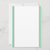 ゴルフバチュラーパーティラストホール彼がこれまでに打つ 招待状 (裏面)