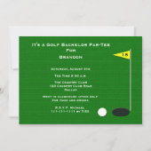 ゴルフバチュラーパーティ18thゴルフホール 招待状 (正面)