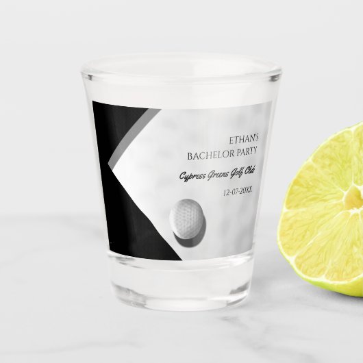 ゴルフバチュラーパーティ – ゴルフクラシックトリップスタイリッシュ ショットグラス (正面)