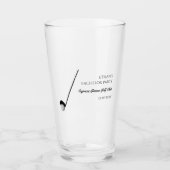 ゴルフバチュラーパーティ – ゴルフクラシックトリップスタイリッシュ タンブラーグラス (正面)