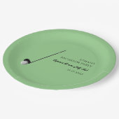 ゴルフバチュラーパーティ – ゴルフクラシックトリップスタイリッシュ ペーパープレート (アングル)