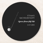 ゴルフバチュラーパーティ – ゴルフクラシックトリップスタイリッシュ ラウンドペーパーコースター (正面)