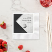 ゴルフバチュラーパーティ – ゴルフクラシックトリップスタイリッシュ 縁ありカクテルナプキン (インサイチュ)