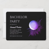 ゴルフバチュラーパーティ – ゴルフクラシックトリップミニマル 招待状 (正面)