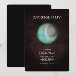 ゴルフバチュラーパーティ – ゴルフクラシックトリップミニマル 招待状