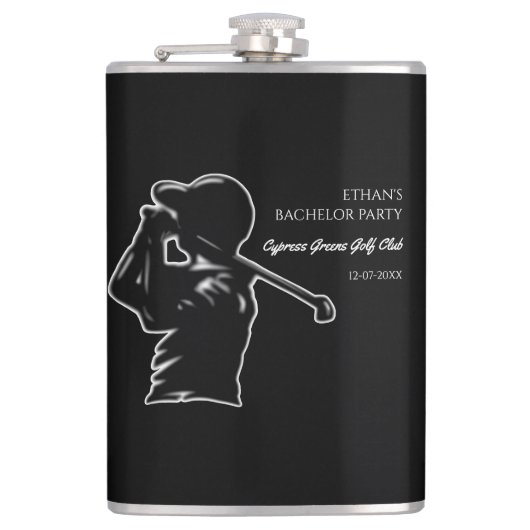 ゴルフバチュラーパーティ – ゴルフクラシック外出スタイリッシュ フラスク (正面)
