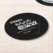 ゴルフバチュラーパーティ – ゴルフ旅行クラシックゴルファー ラウンドペーパーコースター (アングル)