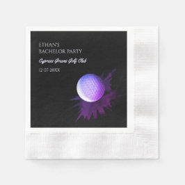 ゴルフバチュラーパーティ – ゴルフ旅行クラシックゴルファー 縁ありカクテルナプキン