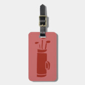 ゴルフバッグをゴルフをするパーソナライズなバッグおよびクラブは付きます ラゲッジタグ (正面縦)