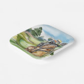 ゴルフバッグオンゴルフコース ペーパープレート (傾斜あり)