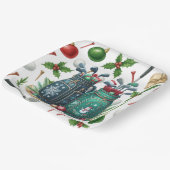 ゴルフバッグクリスマスをテーマにしたゴルファー向けギフト ペーパープレート (傾斜あり)