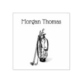 ゴルフバッグゴルフクラブブラック ラバースタンプ (インプリント)