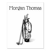 ゴルフバッグゴルフクラブブラック ラバースタンプ (インプリント)