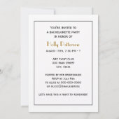 ゴルフバッグゴルフクラブブラック 招待状 (裏面)