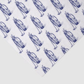 ゴルフバッグゴルフクラブブルー 薄葉紙 (詳細)