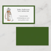 ゴルフバッグゴルフプロまたはインストラクター名刺 名刺 (正面/裏面)