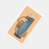 ゴルフバッグデザインゲストタオルナプキンス (コーナー)