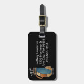 ゴルフバッグデザインラゲージタグ ラゲッジタグ (正面縦)