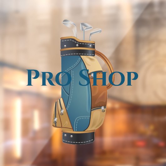 ゴルフバッグデザイン窓のラッキング ウィンドウサイン (シート2)