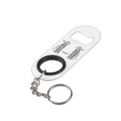 ゴルフバッグヴィンテージゴルフゴルファー個人設定 キーホルダー栓抜き (裏面アングル)