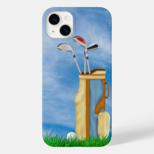 ゴルフバッグ及び芝生の中のボール Case-Mate iPhone 14 PLUSケース
