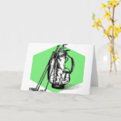 ゴルフバッグ カード (黄色い花)