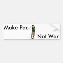 ゴルフバンパーステッカー- Make Par.戦争ではない