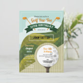 ゴルフバースデーパーティーエイジゴルファー招待状 招待状 (スタンド正面)