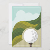 ゴルフバースデーパーティーエイジゴルファー招待状 招待状 (裏面)